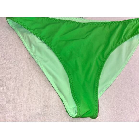 Fabletics Women’s Green Medium Mid Rise Cosmo Reversible Swim Botton New - Picture 2 of 7